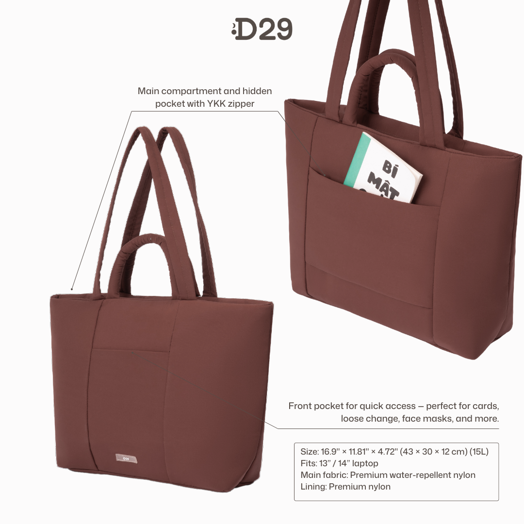Marshmallow Tote (Blue)