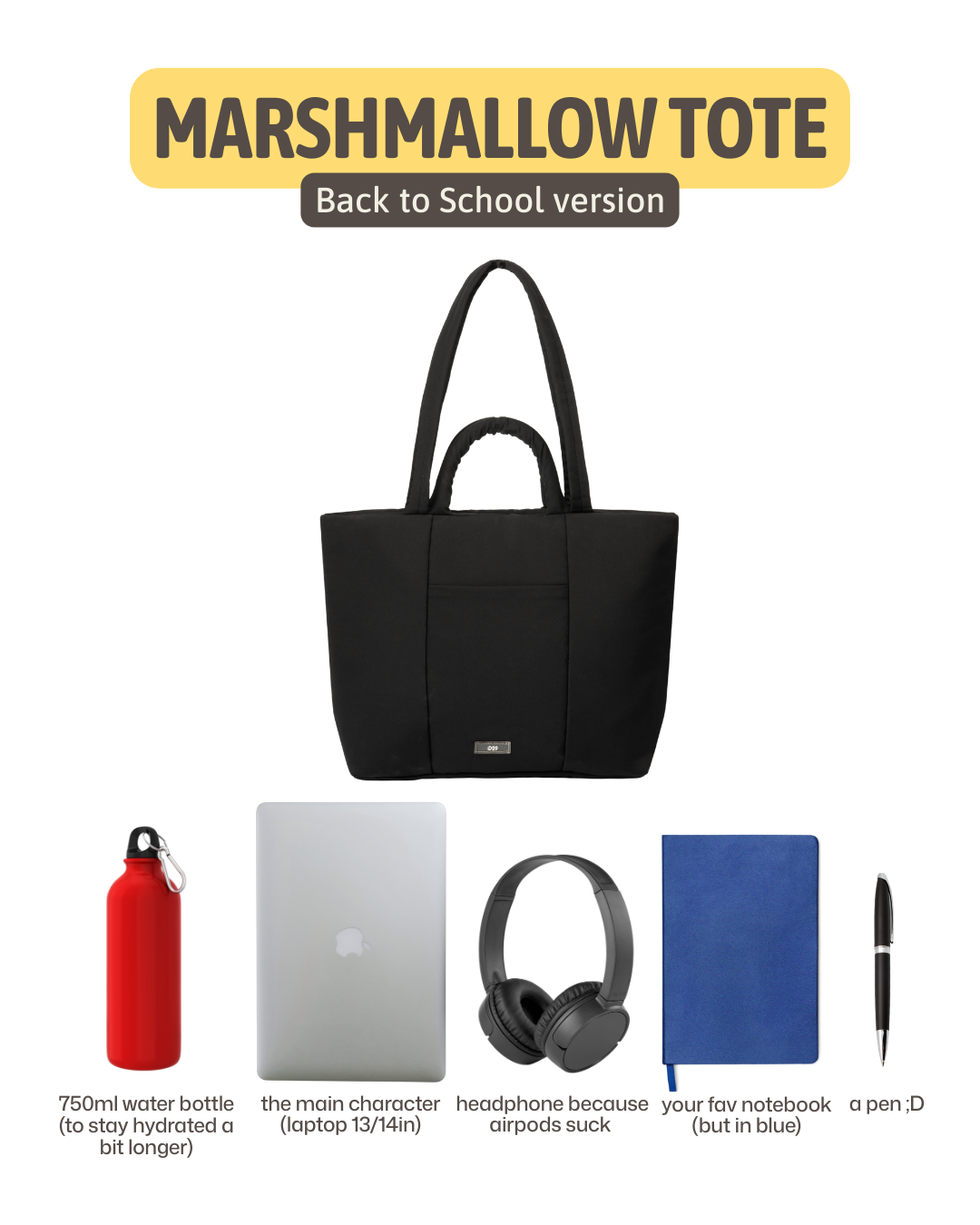 Marshmallow Tote (Pink)